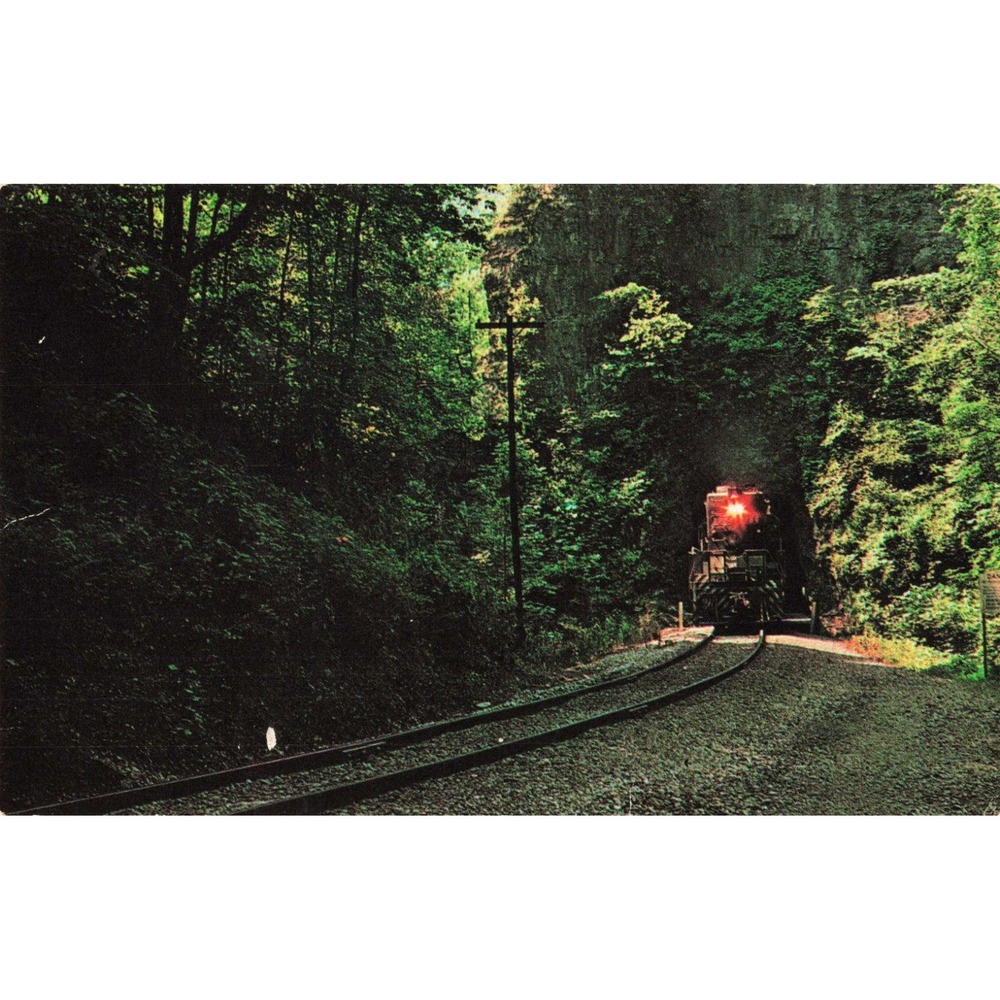 Natural Tunnel State Park VA Southern Railway Locomotive Vintage Postcard D2253